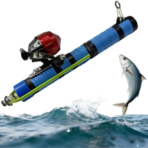 2026 Upgrade Fly Fishing Rod Fishing Catapult Rod Compact Lure Launcher Rod for Saltwater & Freshwater Great Gear for Outdoor Anglers Travel