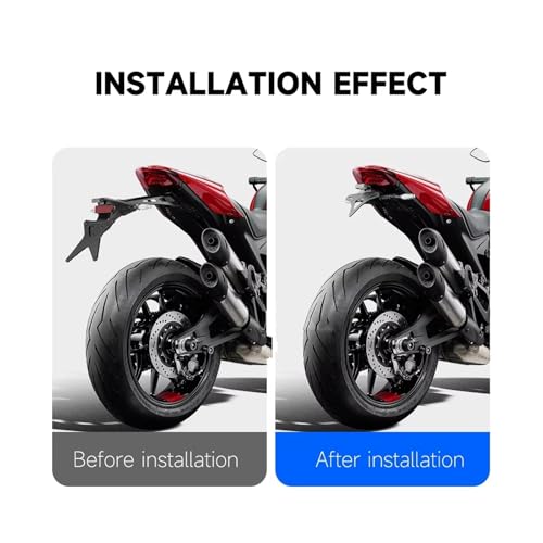 Kit support de plaque Ducati Monster 950 anti-vibrations en alu