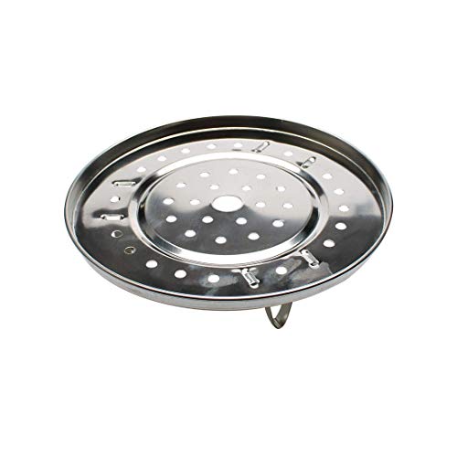Macetero de cocción al vapor, soporte para canning Racks, de acero inoxidable, 22 cm de diámetro, para cocinar al vapor, redonda, insertar Stock bandeja W