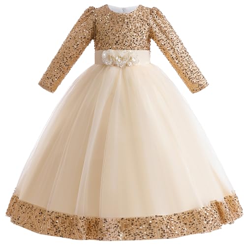 Cichic Elegant Little and Big Girls Long Birthday Party Wedding Pageant Graduation Prom Maxi Dresses 4-14Years