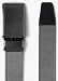 SlideBelts Men's Canvas Belt without Holes - Gunmetal Buckle/Grey Canvas (Trim-to-fit: Up to 48" Waist)
