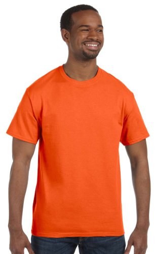 Gildan Mens Heavy Cotton Short Sleeve T-Shirt (L) (Orange)