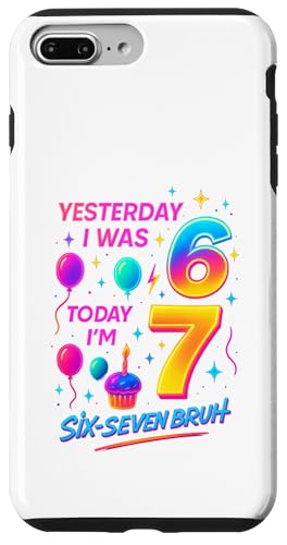 ̂6 傤7 Six Seven Bruh ~[ TVc o[Xf[ Gen Z Alpha X}zP[X iPhone 7 Plus/8 Plus p