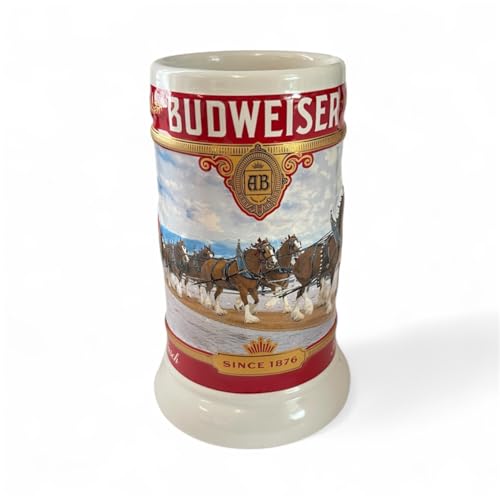 Budweiser 2025 Limited Edition Clydesdale Holiday Stein - Ceramic Beer Mug - Christmas Gift for Men, Father, Husband - Collectable Room Decor for Den, Man Cave, Home Bar The Journey #3
