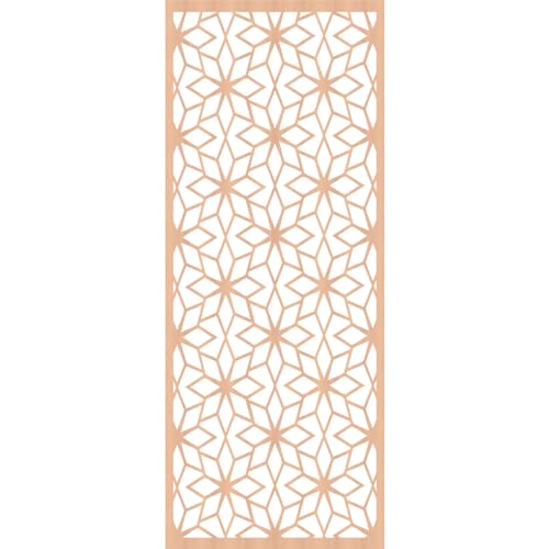 Image of Lake Decorative Pierced Fretwork Wood Wall Panels, 31 3 /8 inchW x 79 3 /8 inchH x 1 /4 inchT, Alder