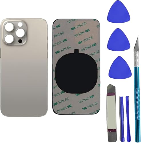 Verre arrière iPhone 15 Pro Max brisé ? Remplacez-le avec ce kit Titanium naturel