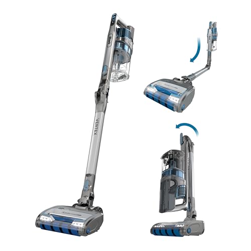 Shark Vertex Cordless Stick Vacuum | Powerful Suction, 60min Runtime, No Hair Wrap | HEPA Filter, XL Dust Cup, DuoClean PowerFins, MultiFLEX Wand | Crevice Tool & Pet Multi-Tool | Silver | IZ464H