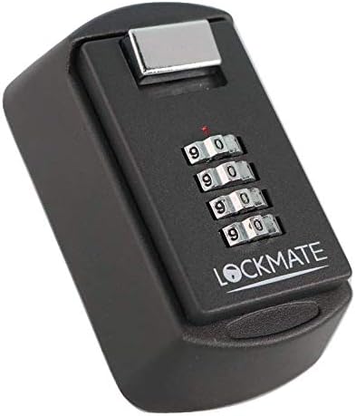 Key Lock Box /4 Digit Security Combination Passcode For Front Door Master Key - Set Includes Wall Mount Installation Kit & Weatherproof Cover (Perfect for Contractors, Realtors, and Rental Properties)