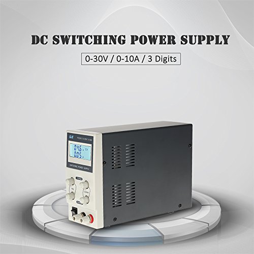 KKmoon 0-30V 0-10A 3 Cifre Variabile Digitale Regolamentato DC Switching Visualizzazione Alimentazione Regolabile Tensione di Uscita LCD Corrente EU Plug