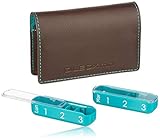 pillbox hut schwarz 7 Tage, 3 Fächer pro Tag Pilbox Mini