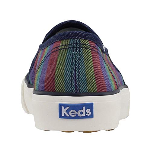 Image of Keds Womens Double Decker Canvas Slip On Sneakers Shoes Casual - Black