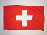 Uso : Interior AZ FLAG Bandera de Suiza 150x90cm Especial hinchas - Bandera Suiza 90 x 150 cm