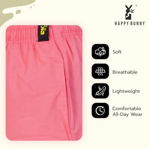 Image of Happy Bunny Women's Cotton Afghani Salwar with Lace Embroidery Detailing - Elastic Waist, Comfortable Loose Fit Bottoms for Casual, Ethnic