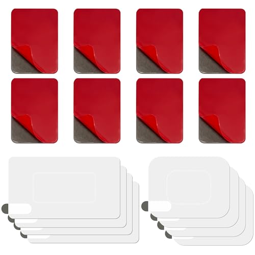 16er Set Klebepads, Klebepads Doppelseitig für Dashcams, Extra Stark, Transparentes Doppelseitiges Klebeband, Doppelseitiges Klebeband Transparent, Ideal Für Auto Parkuhr Windschutzscheibe