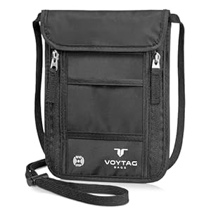 Ultra-Slim Comfort Neck Wallet & Passport Holder – RFID-Protected, Stylish Travel Pouch for Men & Women