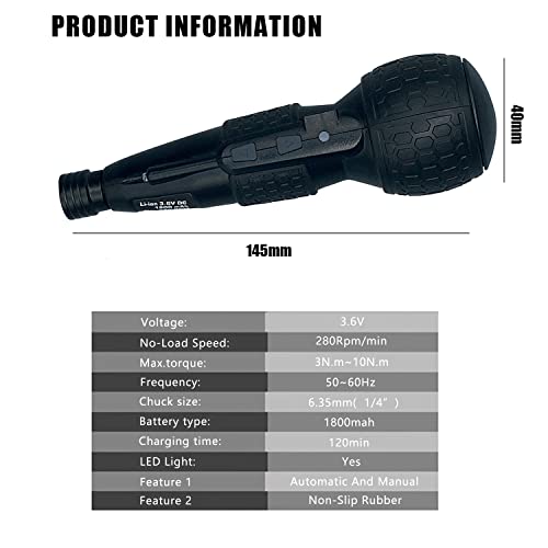 3.6V Cordless Electric Screwdriver