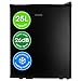 Abode Quiet Mini Cooler 25L Thermoelectric for Drinks with Adjustable Thermostat, Portable in Black, Compact For Bedroom, Home, Caravan with Reversible Door A25THBC102B