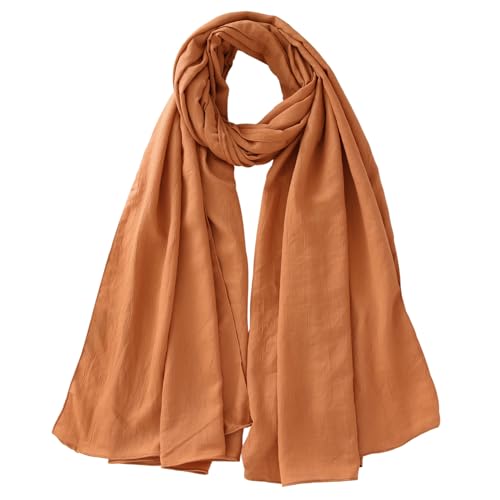 Heidmai Long Lightweight Soft Scarf For Women And Men Large Shawl Wrap Cotton Blend Scarves cover