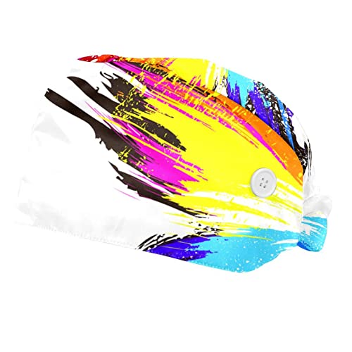 Chapeaux de travail arc-en-ciel unisexe lot de 2 casquettes réglables