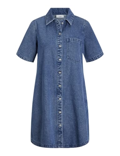 Robe en jean JJXX Jxamara SS Dress DNM en denim bleu médium pour femme taille M