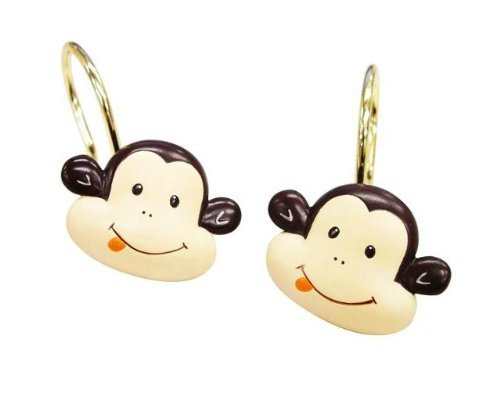 1 X Monkey Shower Curtain Rings