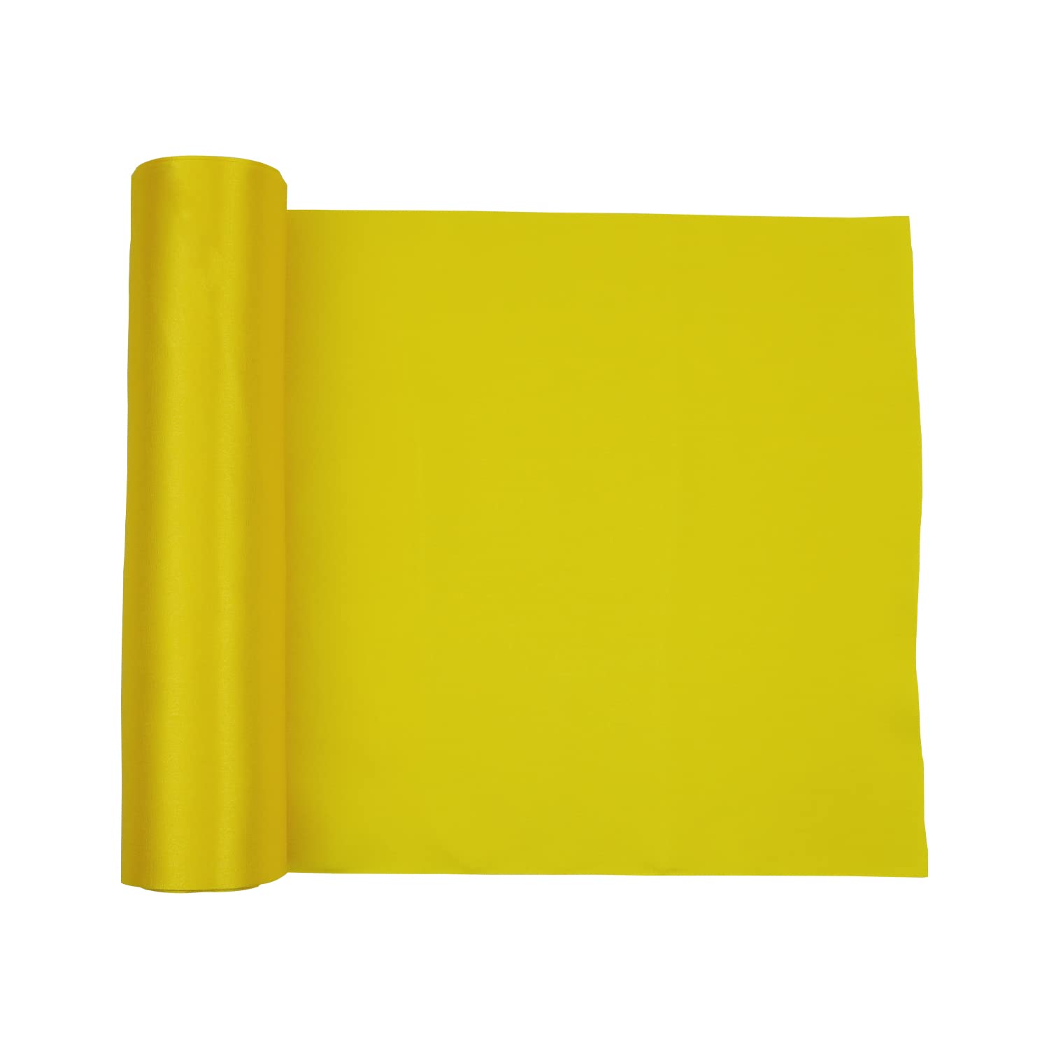 Trimming Shop Yellow Satin Fabric Roll, 20m x 29cm - Image 3