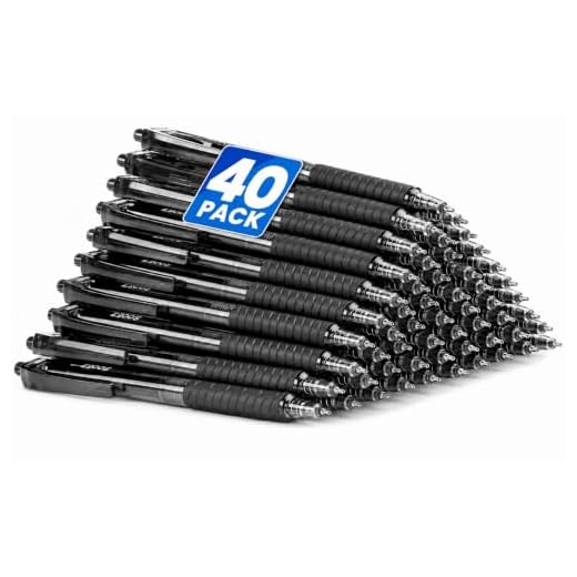 Sooez 40 Pack Bulk Pens Ballpoint, Smooth Writing Pens with Soft Grip