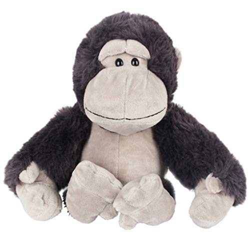 Jungle Animal en Peluche Lion Tigre Chimpanzé Raton Laveur Chien Girafe Renard Éléphant Singe Zèbre Jouet Anniversaire Noël Halloween Fête Maison Décoration Fournitures 25cm (Orang-outan)