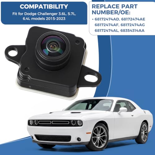 Image of Rear View Backup Camera Fit for Dodge Challenger 3.6L,5.7L,6.4L 2015-2023