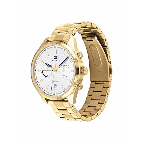 Tommy Hilfiger Mens Bennett Silver White Dial Analogue Watch - TH1791726 - Image 3