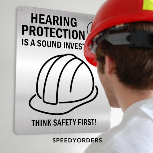 Custom Outdoor Metal Signs, Personalized Aluminum Signs, Customized Safety Signs, Metal Business Signs, Waterproof Outdoor Business Signs, Silver Brushed Metal 7x7 In