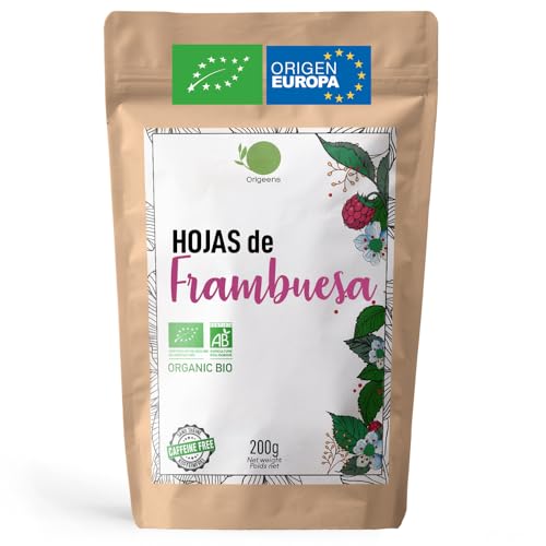 ORIGEENS Te Hojas de Frambuesa Organico 200g Origen Europa | Infusión Final del Embarazo, Tila Lactancia, Reglas dolorosas | Raspberry Leaf Tea ORIGEENS Te Hojas de Frambuesa Organico 200g Origen Europa | Infusión Final del Embarazo, Tila Lactancia, Reglas dolorosas | Raspberry Leaf Tea