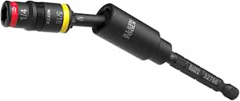 Klein Tools 32982 Impact Flip Socket Set with Swivel Adapter