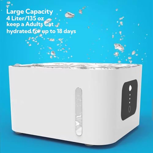 Fuente de agua para gatos automática YSpetclp 4L recargable miniatura 5