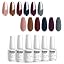 Vishine Gel-Nagellack Set Burgunderrot – 4 Flaschen, UV/LED Aushärtbar, Soak-off
