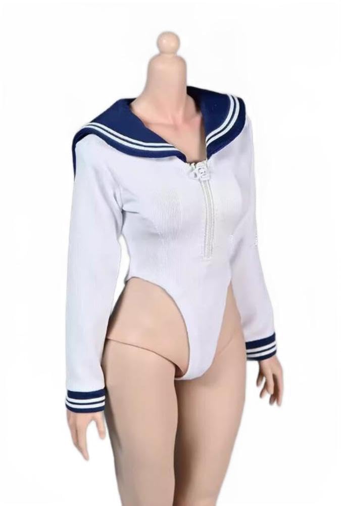 Maillot de bain 1/6 manche longue pour figurine mise en scène plage AMITD