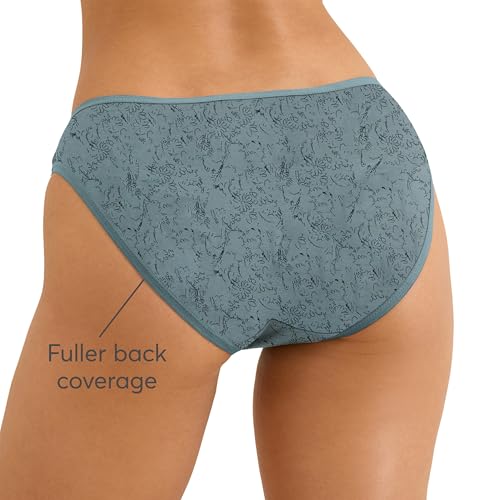 Image of Pact Women's Organic Cotton Bikini Underwear, Classic Fit Panties with High Cut Leg