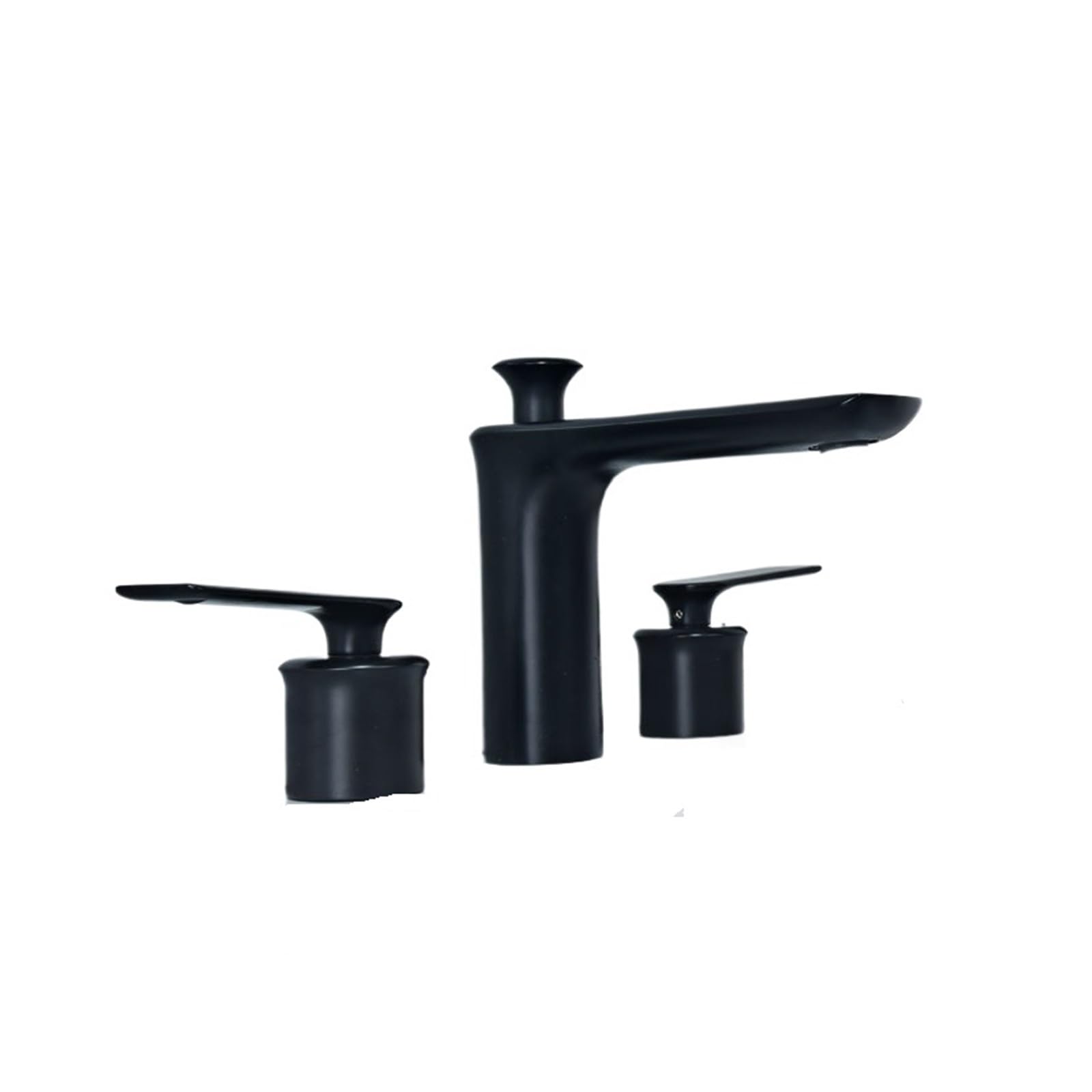 Grifo de lavabo para baño de tres orificios que soluciona fugas con doble manija de latón