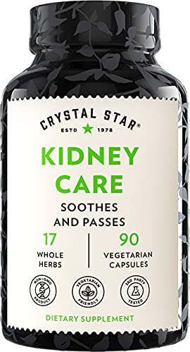Crystal Star Kidney Care 90 Capsules (Formerly Stone Defense) - Support for Kidney Stones Relief & Prevention - Natural Detox Cleanse & Dissolver - Vegetarian Vegan Supplement - Non GMO Crystal Star Kidney Care 90 Capsules (Formerly Stone Defense) - Support for Kidney Stones Relief & Prevention - Natural Detox Cleanse & Dissolver - Vegetarian Vegan Supplement - Non GMO