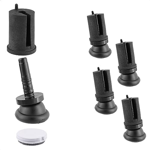 Deslizadores Wagner QuickClick - Fieltro Natural Para Sillas, Fácil Cambio, 4 Piezas Con Tornillos - Hecho En Alemania
