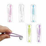 5 Stück Kontaktlinsensauger,Kontaktlinsen Einsetzhilfe,Kontaktlinsen Zubehör,Kontaktlinsenhilfe,Entferner Pinzetten,Sauger Einsetzhilfe Weiche,Saugerhalter,Bunte Contact Lens Tweezers(5 Farben)