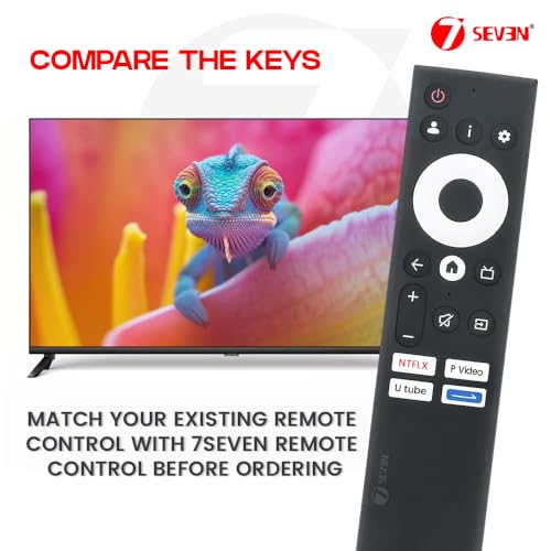 Image of 7SEVEN Compatible with Sansui Google TV Remote Control Suitable for JSWY32GSHD JSW43GSFHD JSW55GSQLED JSW70GSUHDFF Model Smart 4K LED FHD UHD QLED HD Ready Television Without Voice Command