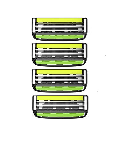6 Blade with Trimmer Razor System for Men Cartridges (Dorco Pace)(SXA5040)