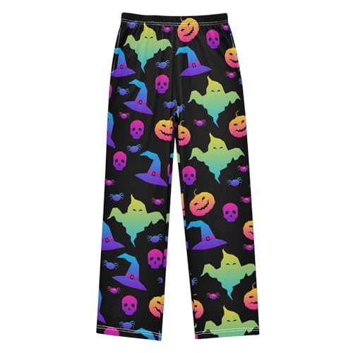 ZZXXB Galaxy Skull Witch Hat Boys Long Pants Soft Trousers