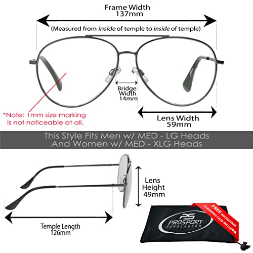 Image of proSPORT Multifocal Progressive 3 Magnifications in 1 Lens No Line Computer Gaming Reading Glasses for Men & Women