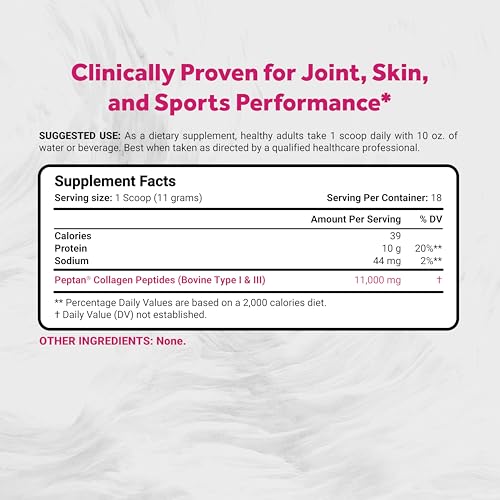 Image of Naturalis Collagen Peptides Powder (7oz) | Made with Peptan Collagen, Clinically Studied to Support Healthy Skin, Hair & Bones* | Grass-Fed, Non-GMO, Halal, Kosher | Pack of 2