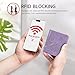 KITEVIUN Small RFID Wallet Women Ultra Thin Slim Womens Wallet Mini Compact Bifold Pocket Ladies Wallets for Women LIGHT-PURPLE