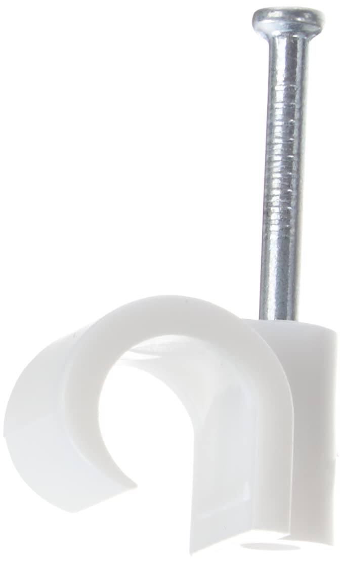 Debflex Kabelbinder-Set - 25 Stück, Ø 8-12 Mm, Mit Befestigungsnägeln - Weiß