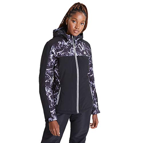 Dare 2b Women's Burgeon Waterproof Insulated Jackets, Black/Black, UK 8, Bust 32 Inches (81 cm), Black / Black, UK 8 - Image 2