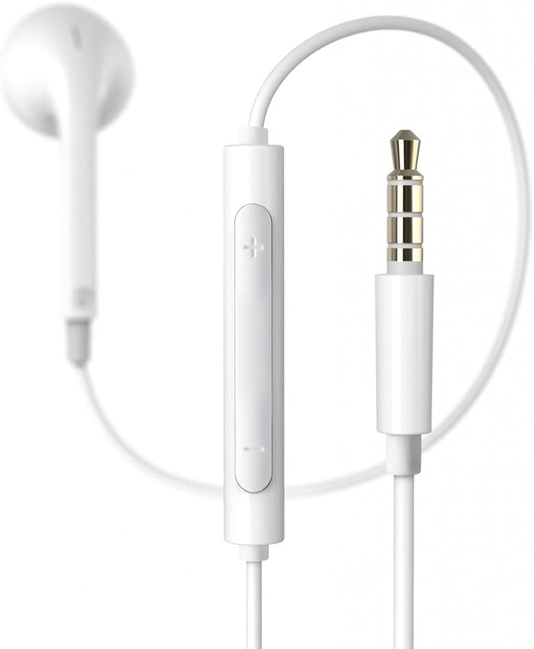P180 Plus Wired In Ear Earbuds with Mic (White)